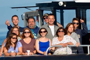 Whale watching tour group